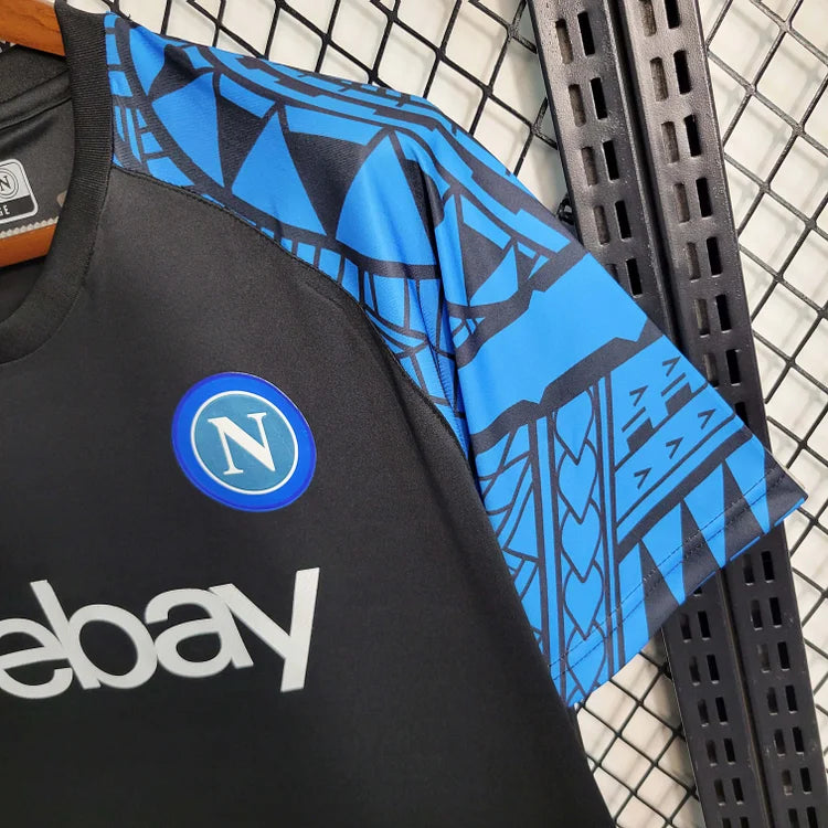 2023/2024 Napoli Training Wear Schwarzes Fußballtrikot