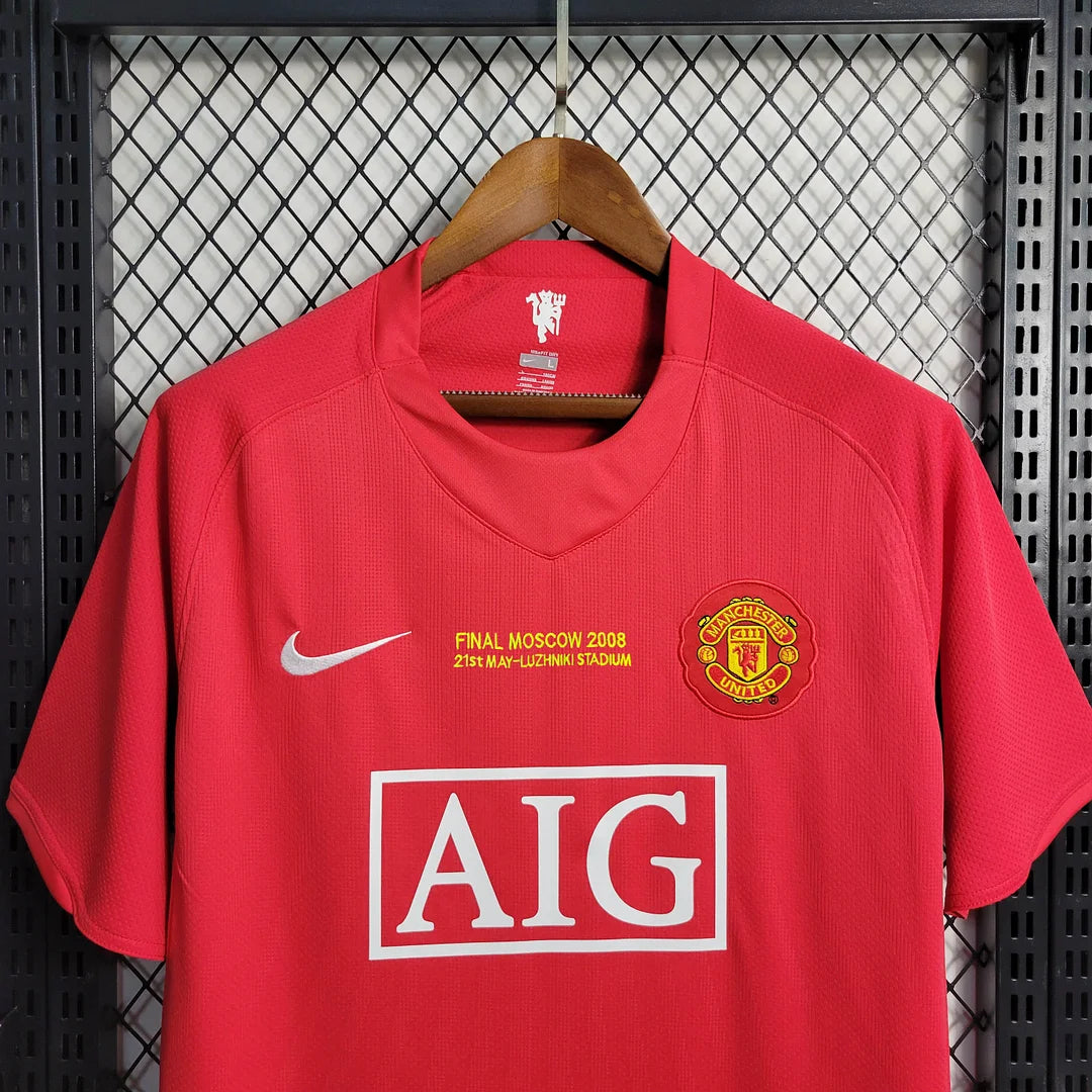 2007/2008 Retro Manchester United Home Champions League Final Football Shirt