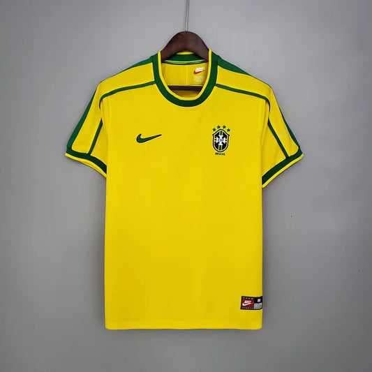 1998 Retro Brazil Soccer Jersey Home