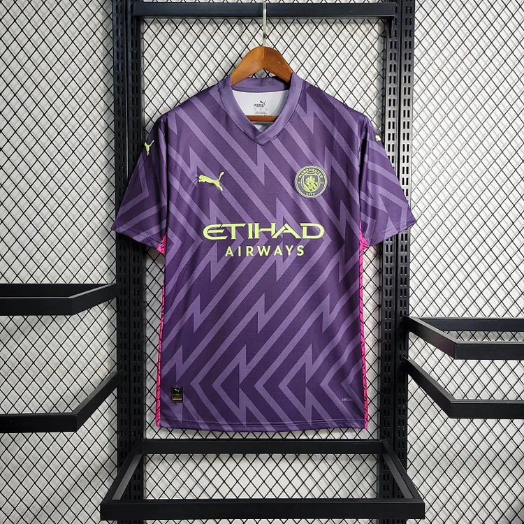 2023/2024 Manchester City Goalkeeper Purple Football Shirt