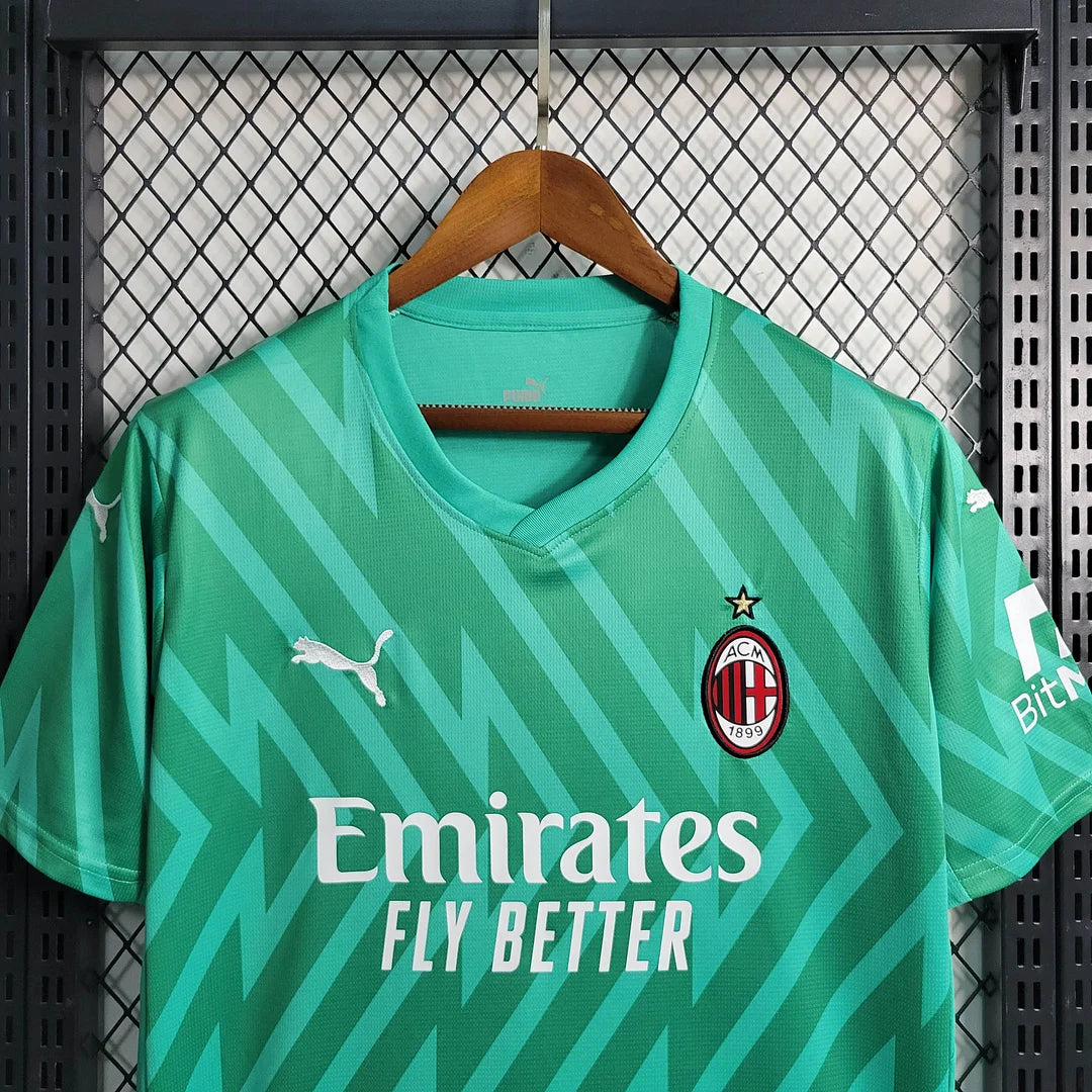 2023/2024 AC Milan Goalkeeper Green Football Shirt