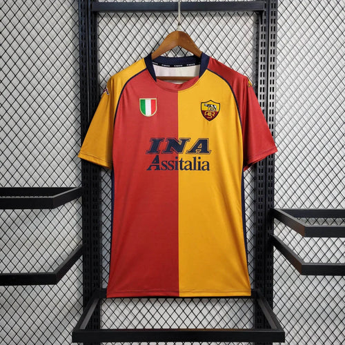 2001/2002 Retro AS Roma European Home Football Shirt