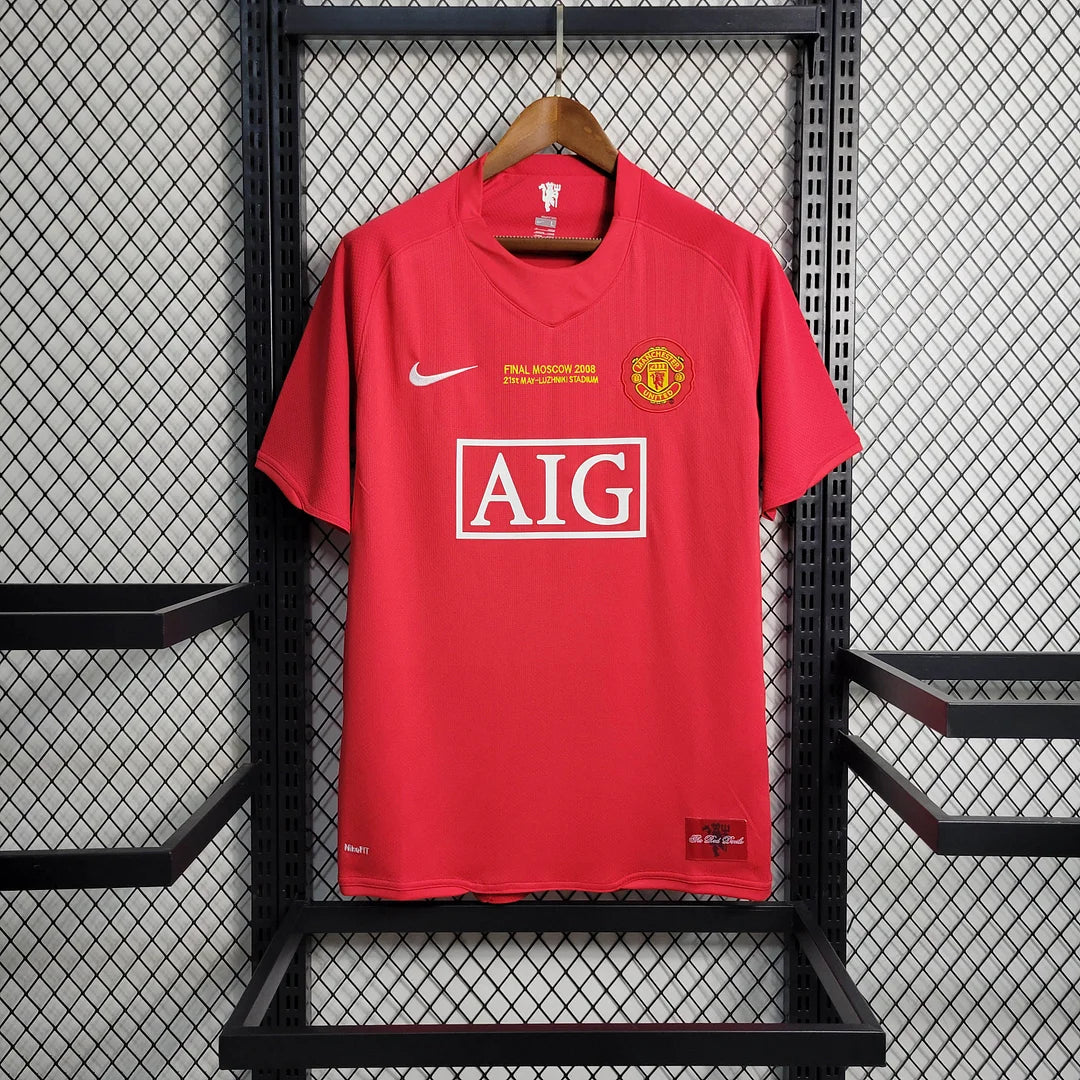 2007/2008 Retro Manchester United Home Champions League Final Football Shirt