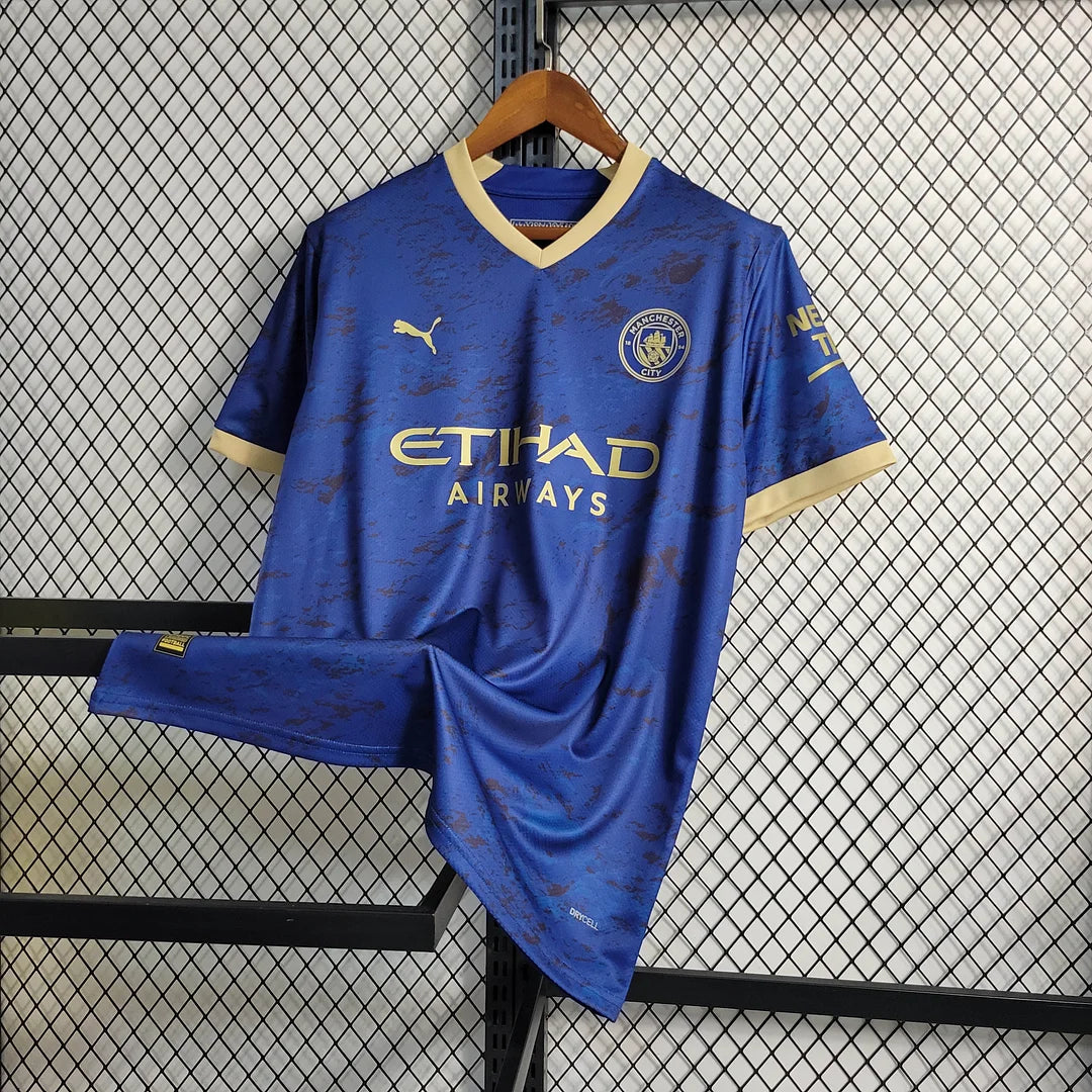 2023 Manchester City Chinese New Year Commemorative Edition Blue Football Shirt