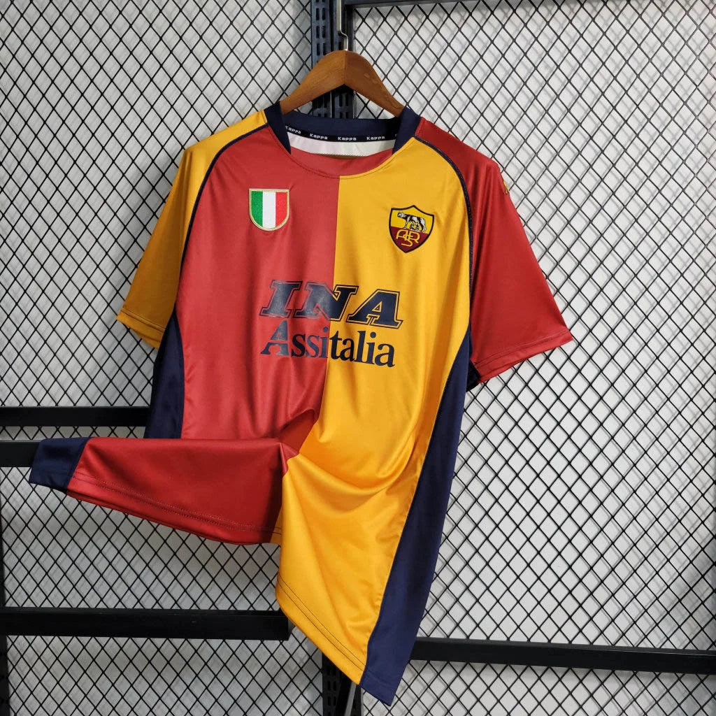 2001/2002 Retro AS Roma European Home Football Shirt