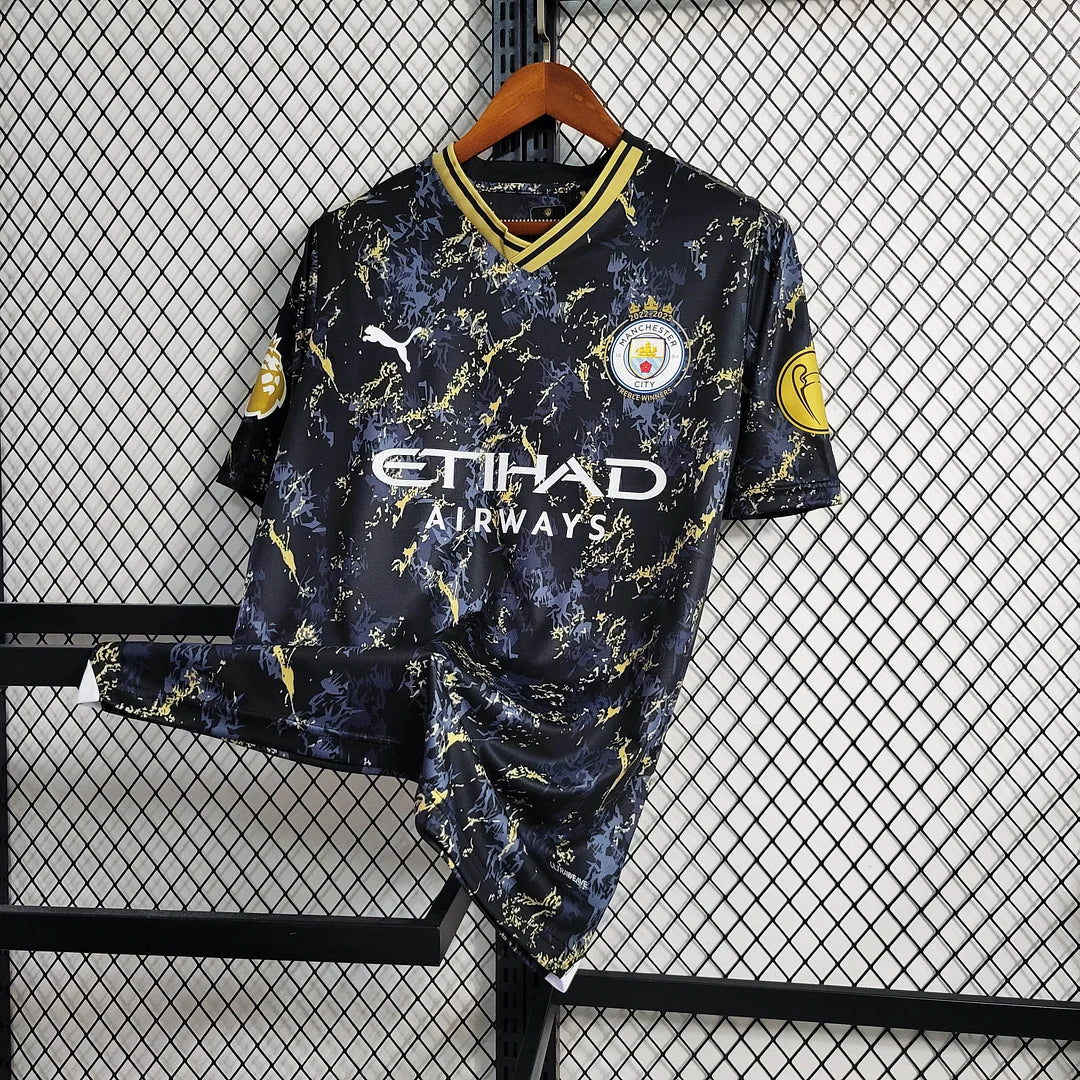 2023/2024 Manchester City Special Edition Schwarzes Fußballtrikot