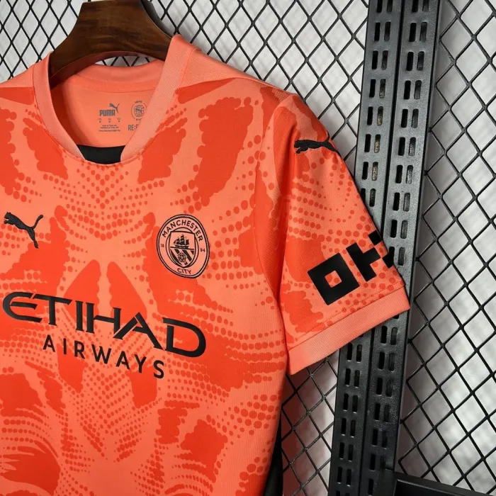 Manchester City Orange Jersey 24/25 Football Jersey