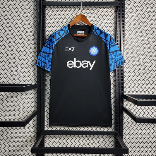 2023/2024 Napoli Training Wear Schwarzes Fußballtrikot