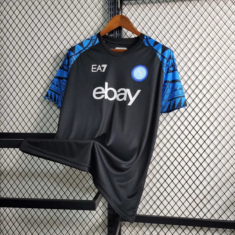 2023/2024 Napoli Training Wear Schwarzes Fußballtrikot