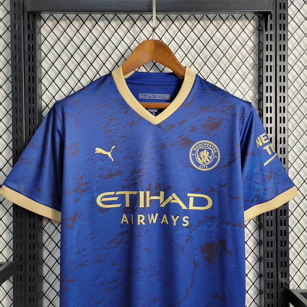 2023 Manchester City Chinese New Year Commemorative Edition Blue Football Shirt