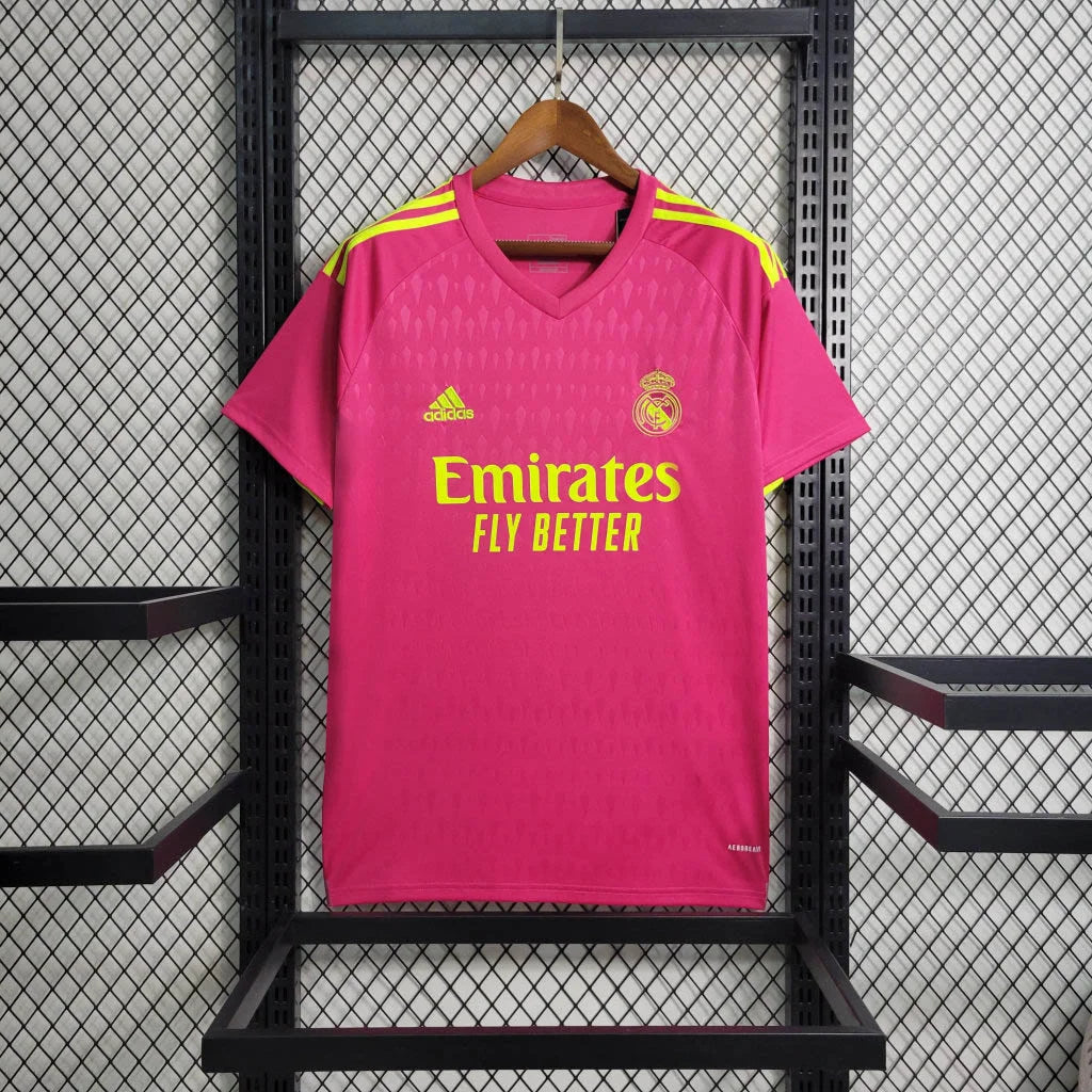 2023/2024 Real Madrid Goalkeeper Pink Football Shirt