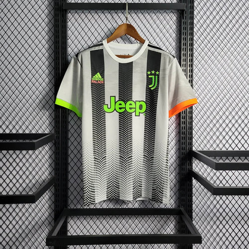 2019/2020 Retro Juventus Joint Edition Black and White Stripes Soccer Jersey