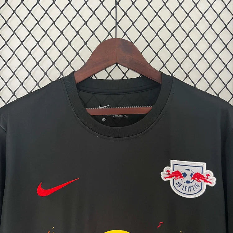 2024-2025 Leipzig Special Edition Schwarzes Fußballtrikot