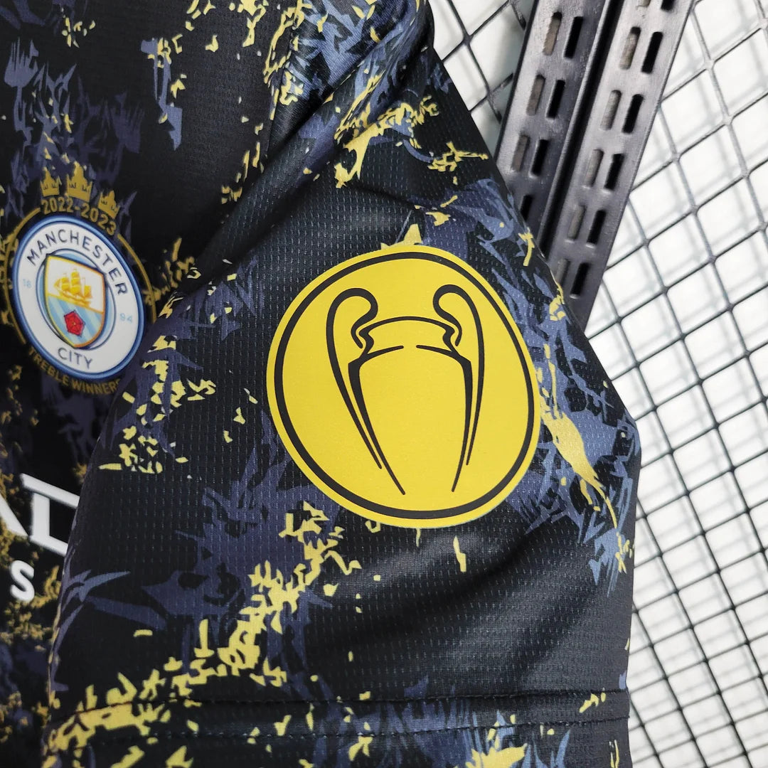 2023/2024 Manchester City Special Edition Schwarzes Fußballtrikot