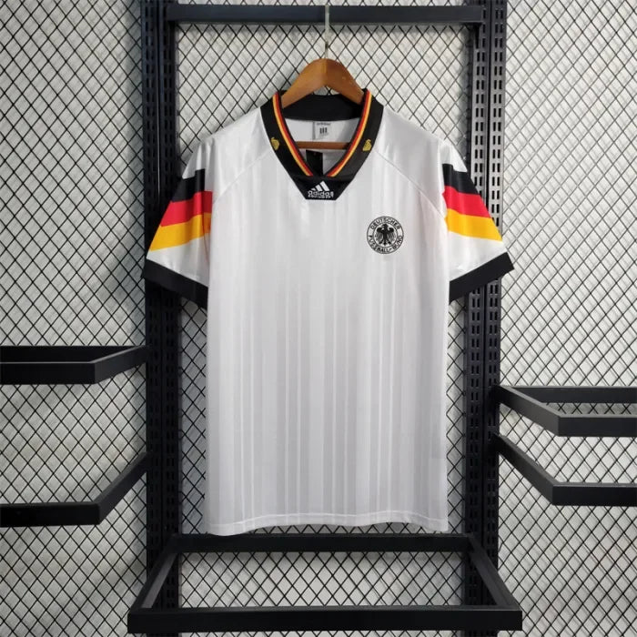 Germany Jersey Home Kit 1992 Retro Football Team Soccer Shirt