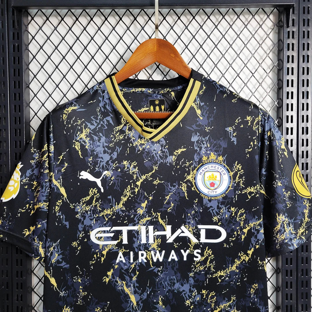 2023/2024 Manchester City Special Edition Schwarzes Fußballtrikot